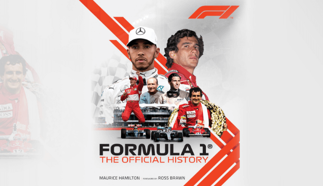 F1 racers in a book
